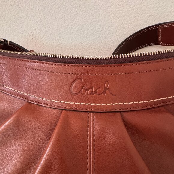 Coach Brown Leather Shoulder Bag - Picture 3 of 14